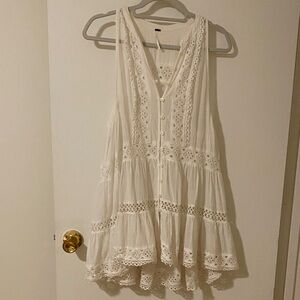 Free People Lace Sleeveless Tunic Dress
